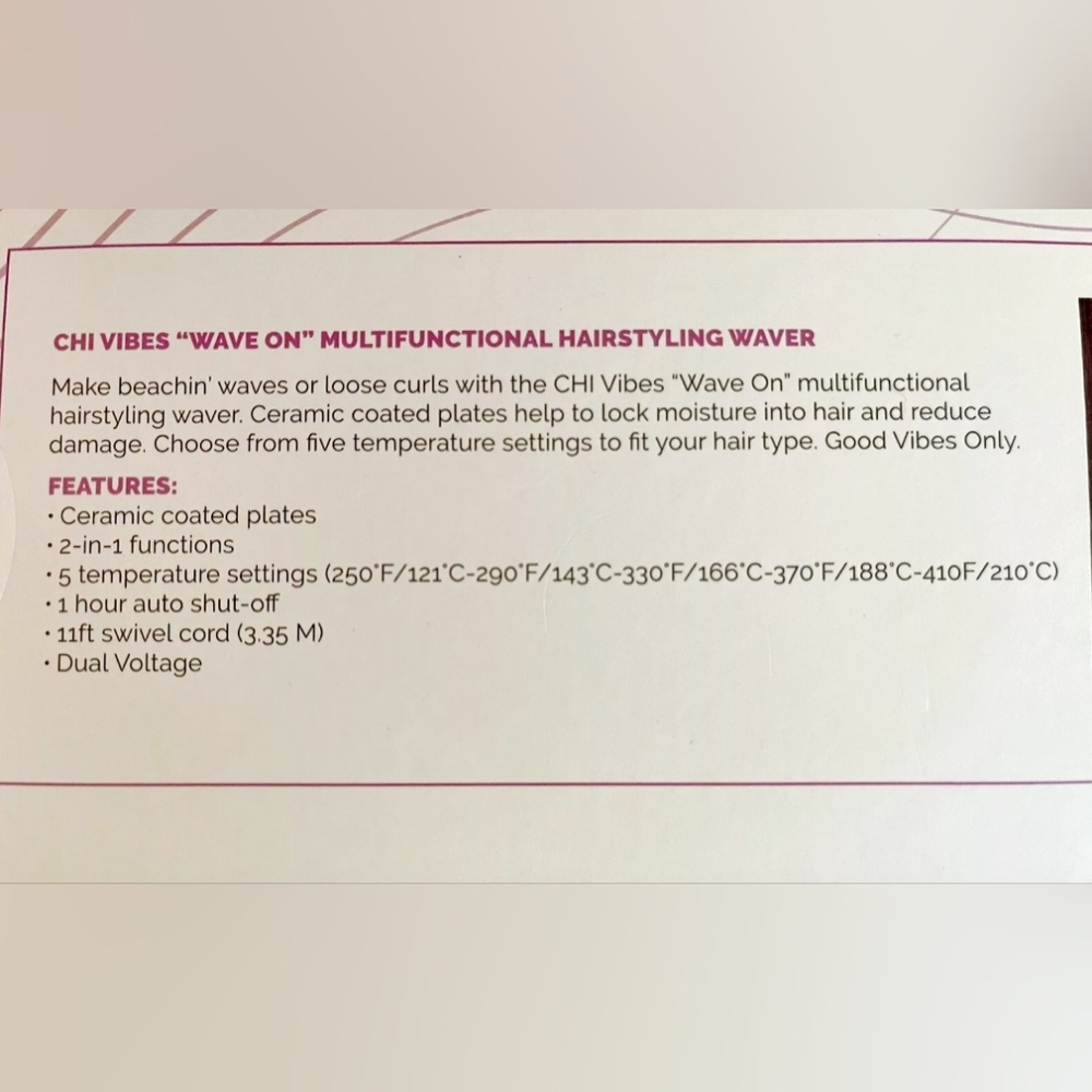 Vibes Pink Multifunctional Hairstyling Waver - Picture 10 of 12